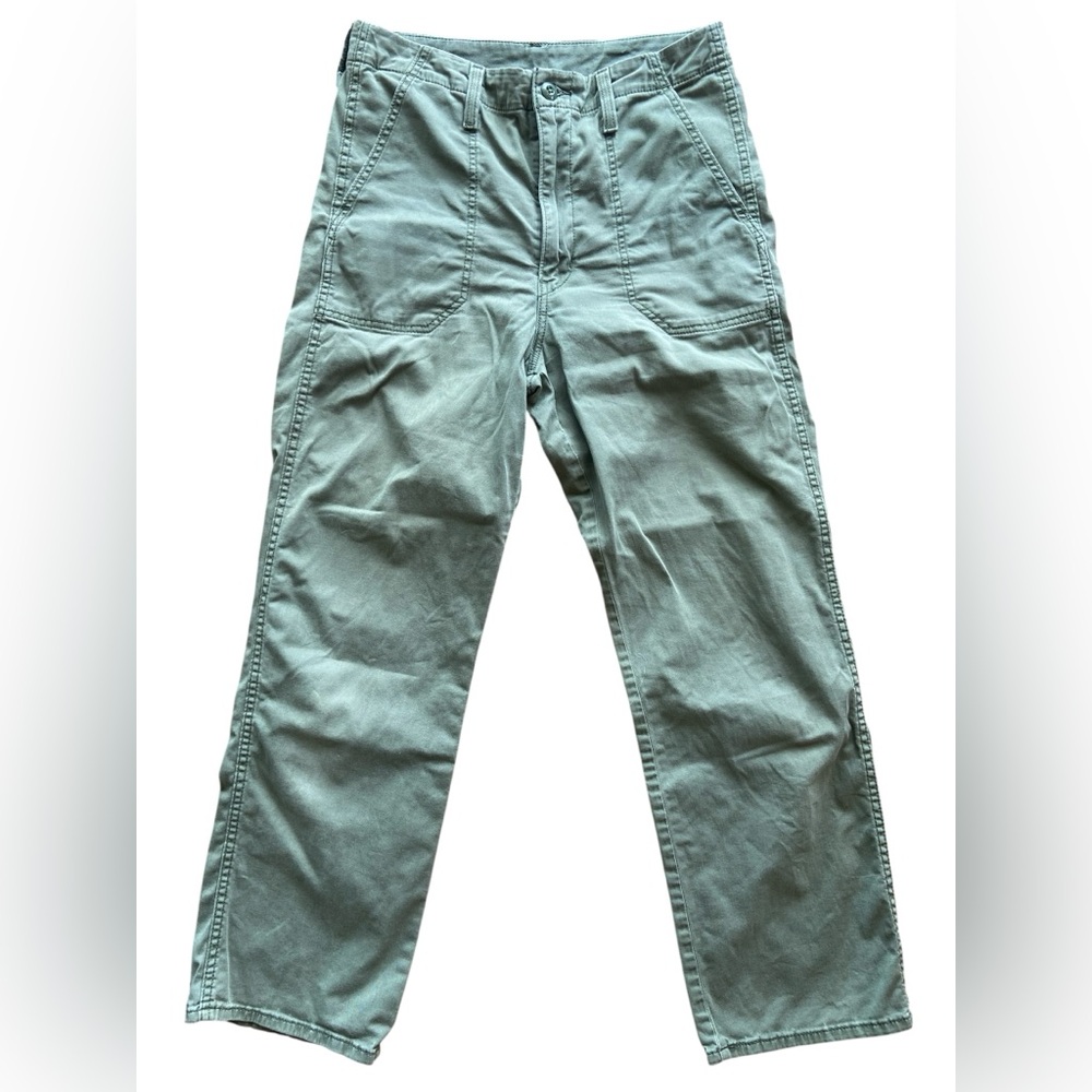 Levi’s Women High Rise Green Utility Cargo Pant Ankle/Cropped size 29